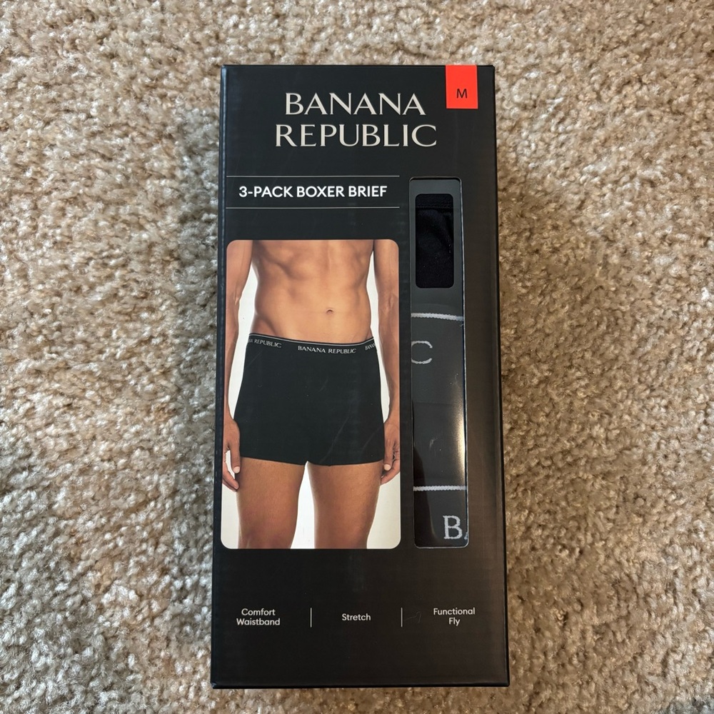 Banana Republic Black Boxer Briefs Packaging